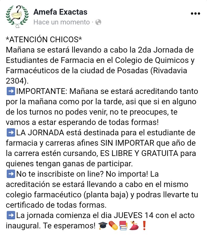 AmefaExactas's tweet photo. INFORMACIÓN IMPORTANTE 👇👇👇👇👇👇👇 https://t.co/CRv9naGbqF