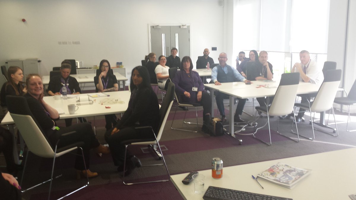 The Service Centre Team learning about ASB and safeguarding from the lovely NM Sarah @PropCareFCHO  <a href="/FirstForFCHO/">First Choice Homes Oldham</a>
