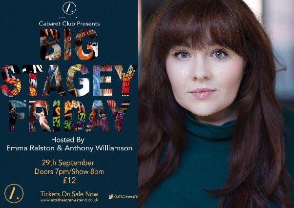 ATACabaretClub's tweet photo. Our 1st StAgEy guest is ReBeCcA CrAvEn. Credits include: Tracy in Hairspray, Only the Brave, Rhiannon Salt in Waterloo Road &amp; Fat Friends. https://t.co/LxbLeayXIP