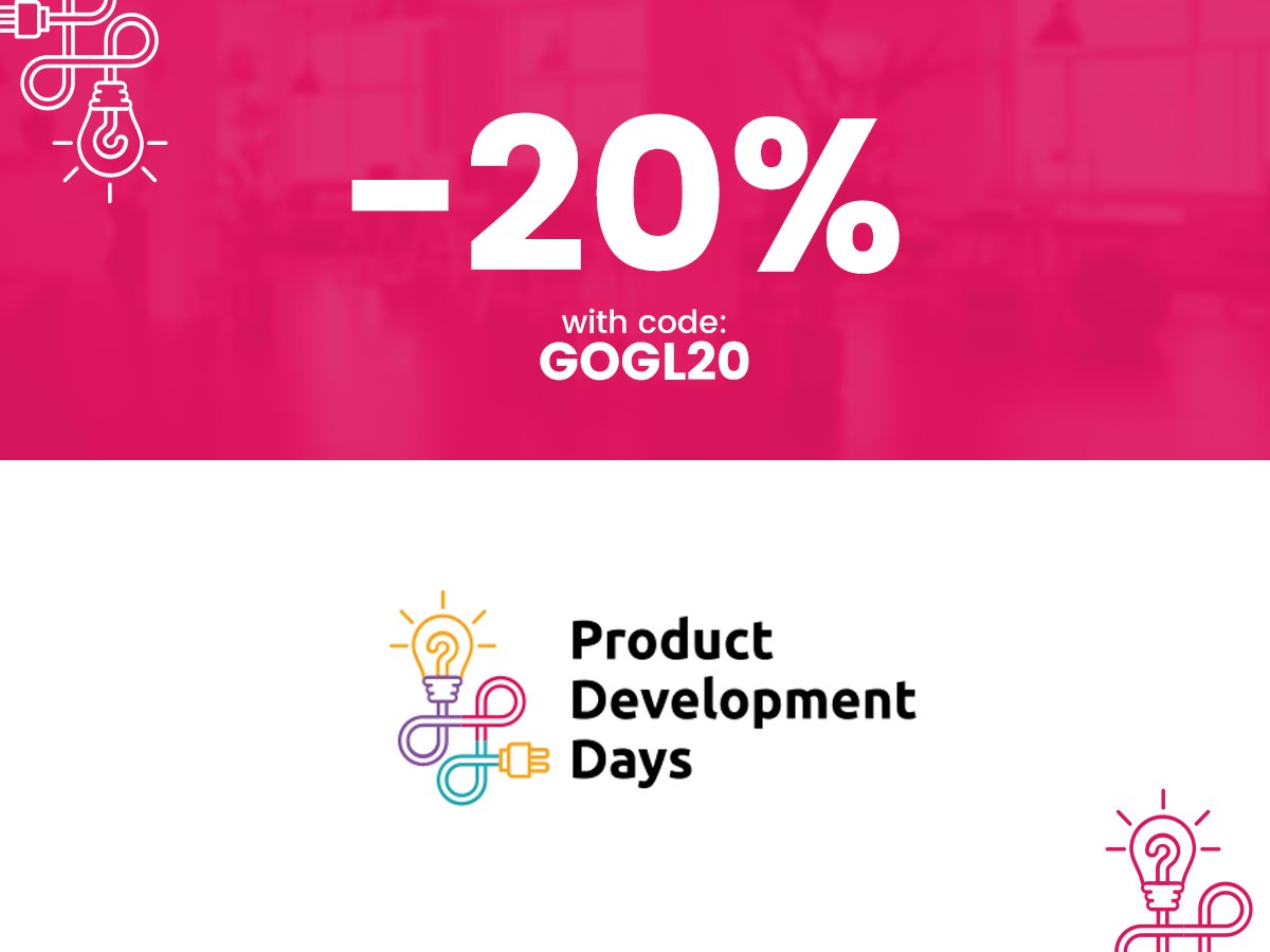 Zapraszamy na listopadowe <a href="/ProductDevDays/">Product DevDays</a> którym pratnerujemy merytorycznie. Do końca tygodnia ważny jest kod uprawniający zniżki. #promo