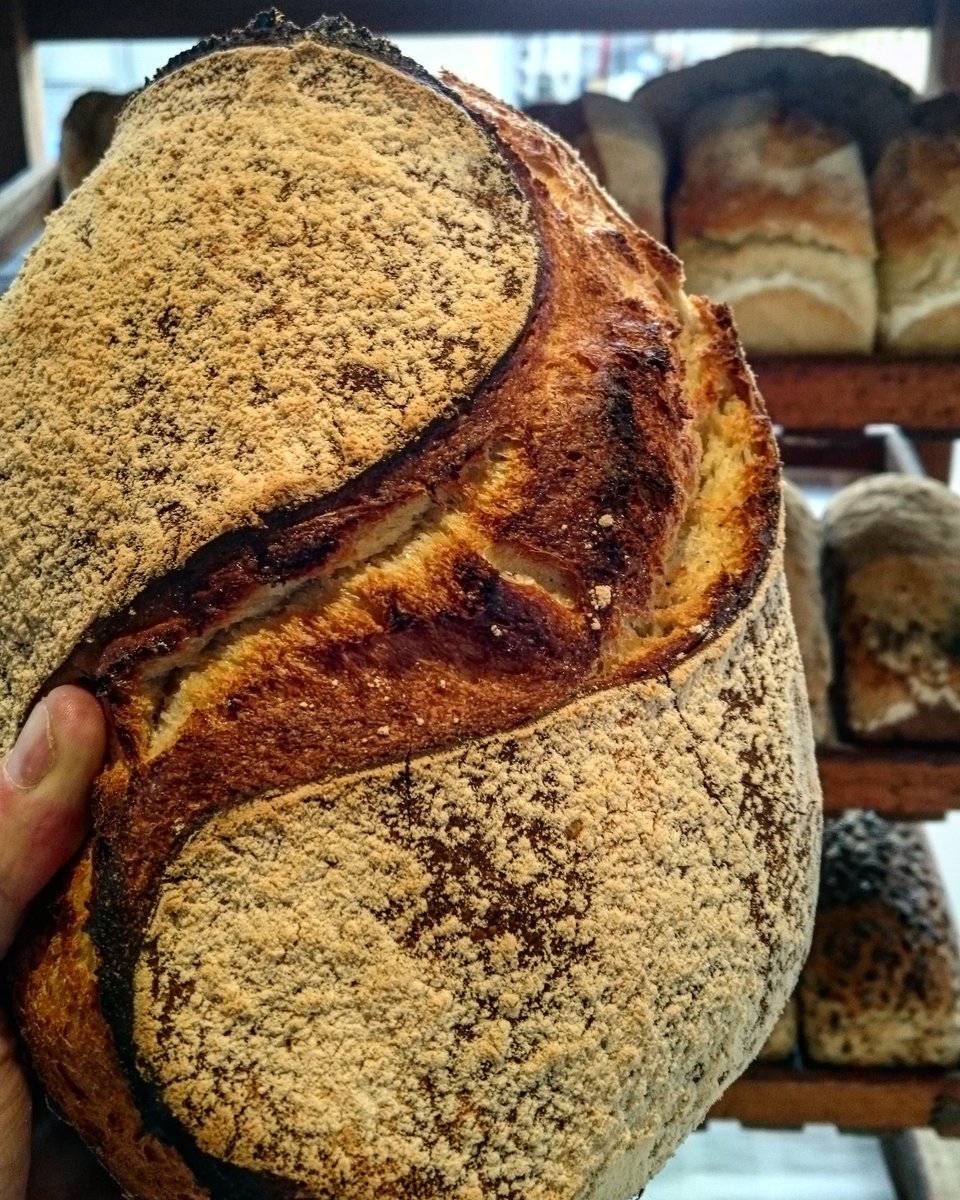 thoughtfulbread's tweet photo. We're back...After a little break our baker is back in the groove so come fill your boots,we're fully stocked! #RealBread  #independentbath https://t.co/KtiIZiXoU6
