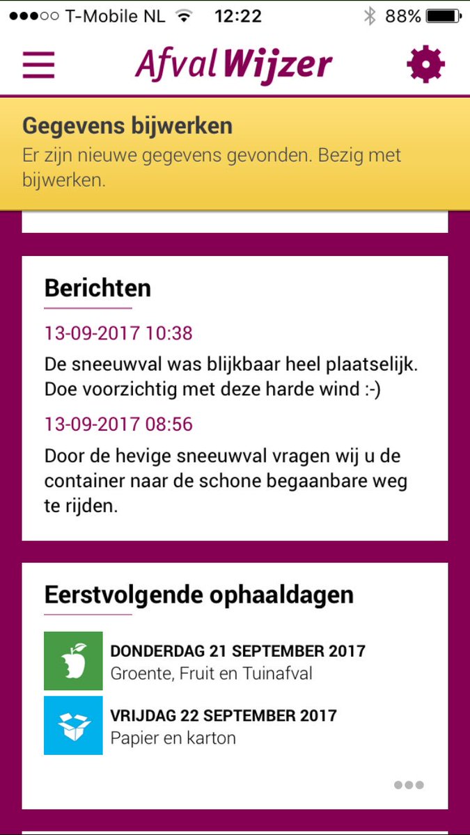 Supermooi als bedrijven zichzelf niet te serieus nemen! #afvalwijzer #Breda #sneeuw