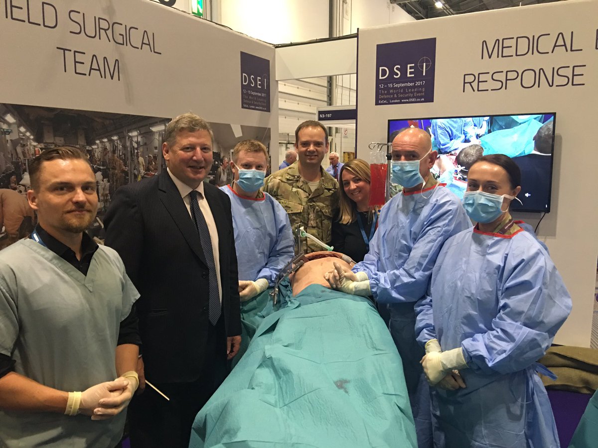 CSOC_MOD's tweet photo. Visiting @Defence_Medical at #DSEI17.  Very realistic surgical simulation!  Well worth a visit. https://t.co/JBGQppwDp9