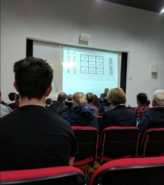 chs_maths1's tweet photo. Some of our STEM Ambassadors travelled to UWS last night to attend a lecture by Professor Adam McBride #MathsisBEST #MathsWeekScotland https://t.co/yYAuJ5vgfI