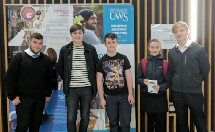 chs_maths1's tweet photo. Some of our STEM Ambassadors travelled to UWS last night to attend a lecture by Professor Adam McBride #MathsisBEST #MathsWeekScotland https://t.co/yYAuJ5vgfI