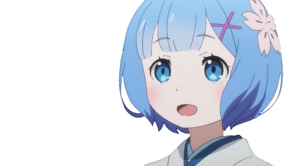 あんころ レムの背景透過素材 投下 下手くそでゴメンね いつもの 使用はハート レム 背景透過 低クオリティ 素材