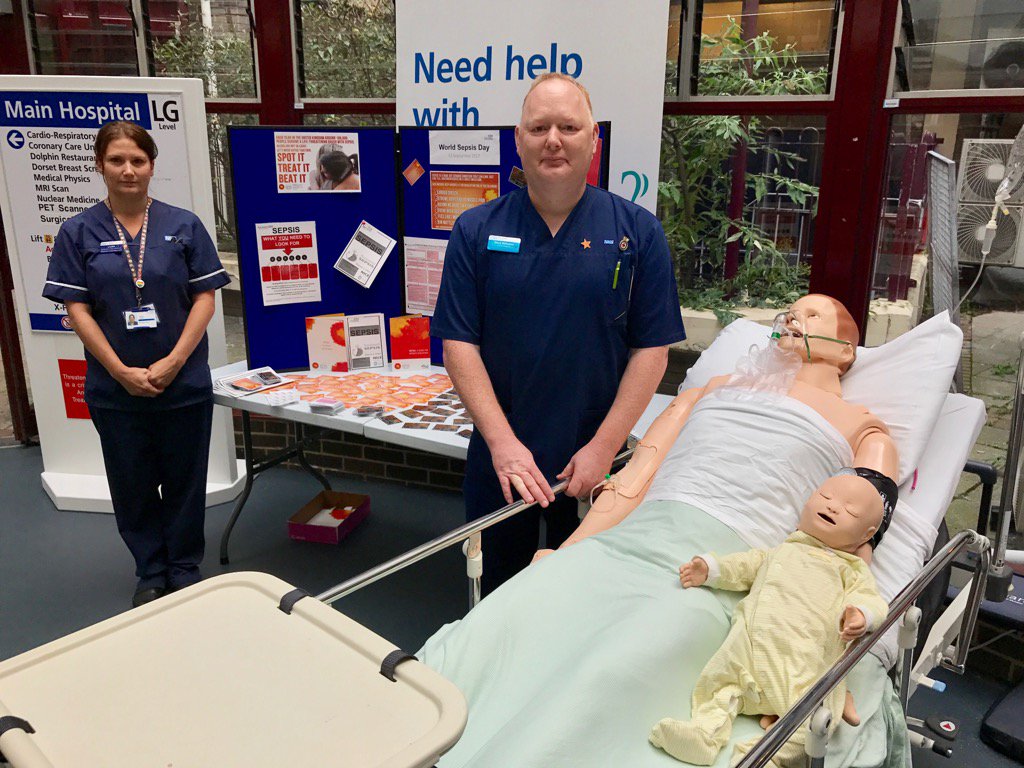 Laura and Dave will be in the dome all day explaining more about sepsis, the symptoms and how it's treated #WSD17