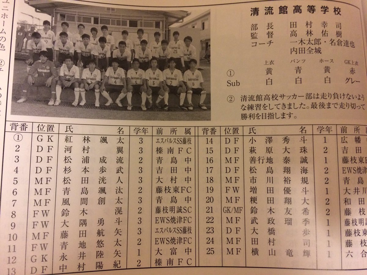 清流館高校 男子サッカー部 Seiryukansoccer Twitter 清流館高校 男子サッカー部 Seiryukansoccer Twitter