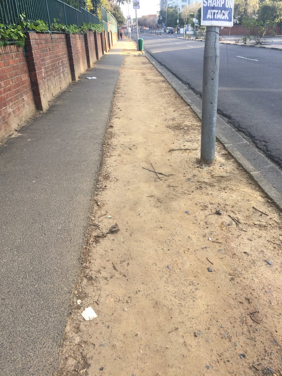 Would be nice if fibre co (I see <a href="/DarkFibreAfrica/">DFA</a> manholes so guess them) fixed sidewalk in Mowbray, been 3+ months already since was dug up