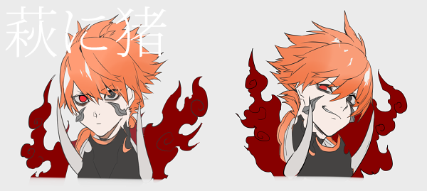 Ysk Twitterren 花札擬人化 合同本に掲載予定 タネ札 萩に猪 Ysk Twitterren 花札擬人化 合同本に掲載予定 タネ札 萩に猪
