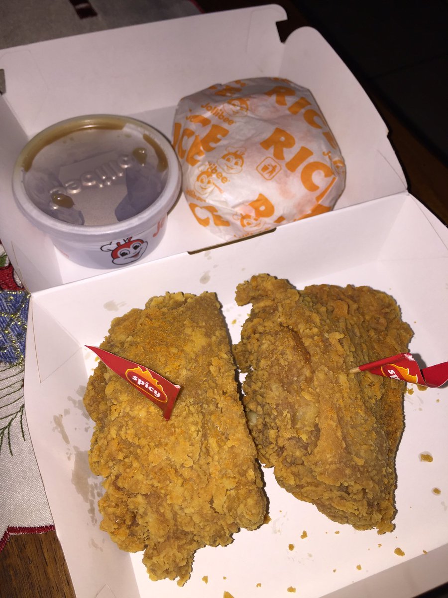 Let me bless your feed with this 2pc spicy Chickenjoy meal, BOTH THIGH PART ❤️ #ChickenjoyNation