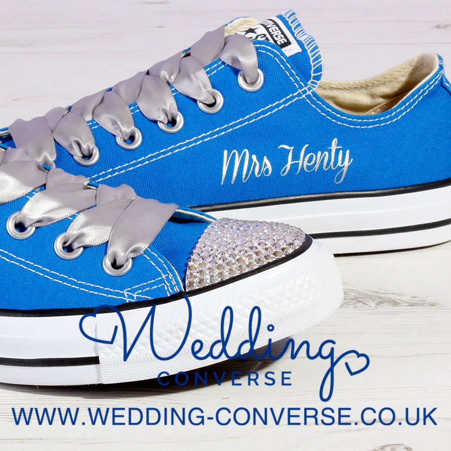 blue wedding converse