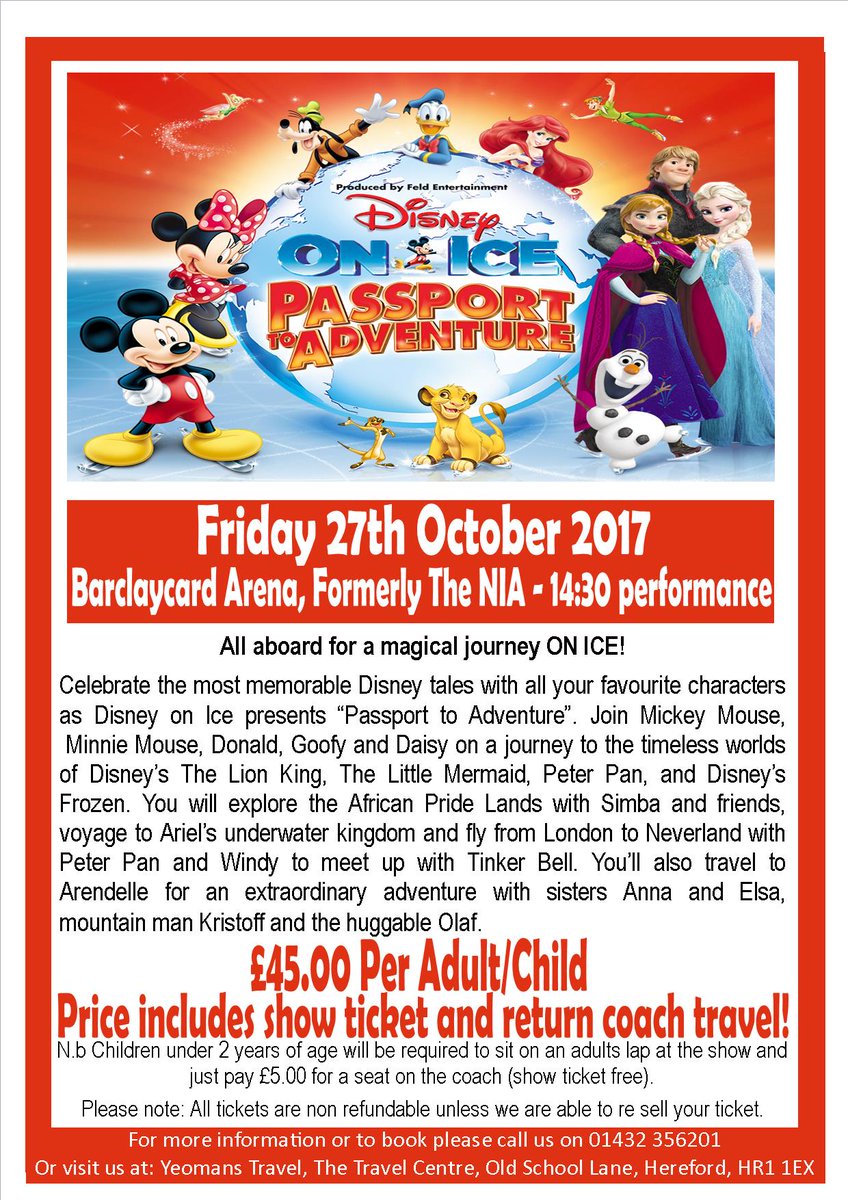Disney On Ice now on sale! A great day out for all the family, the perfect end to October half term.