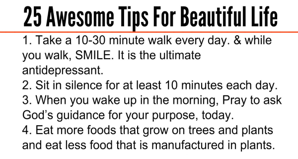 HealthnLife216's tweet photo. 25 Awesome Tips For Beautiful Life https://t.co/cVeatf84kV https://t.co/myvA3bdUei