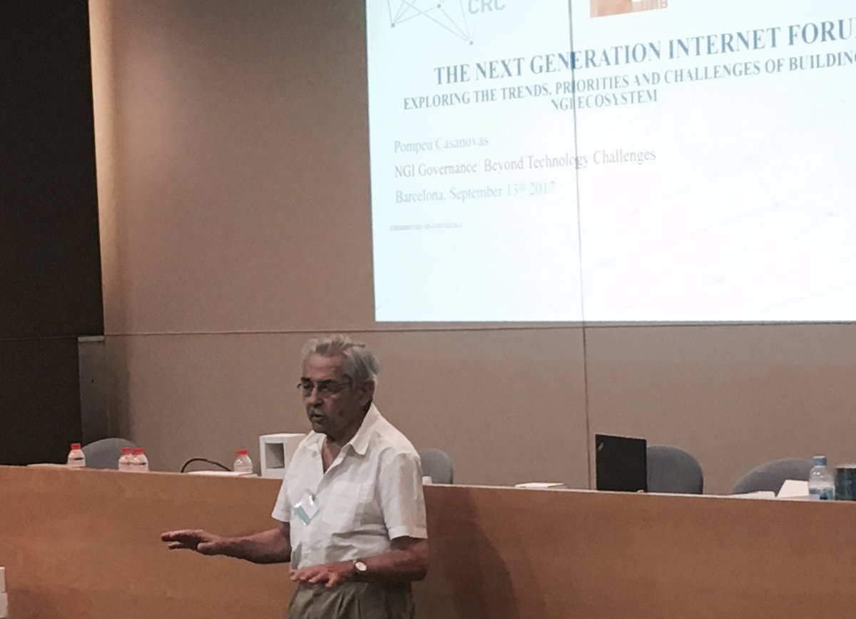 DanieleMiorandi's tweet photo. Louis Pouzin at #NGIFORUM17 - from #cyclades to the #Internet of the future https://t.co/qJgvcrfxIQ