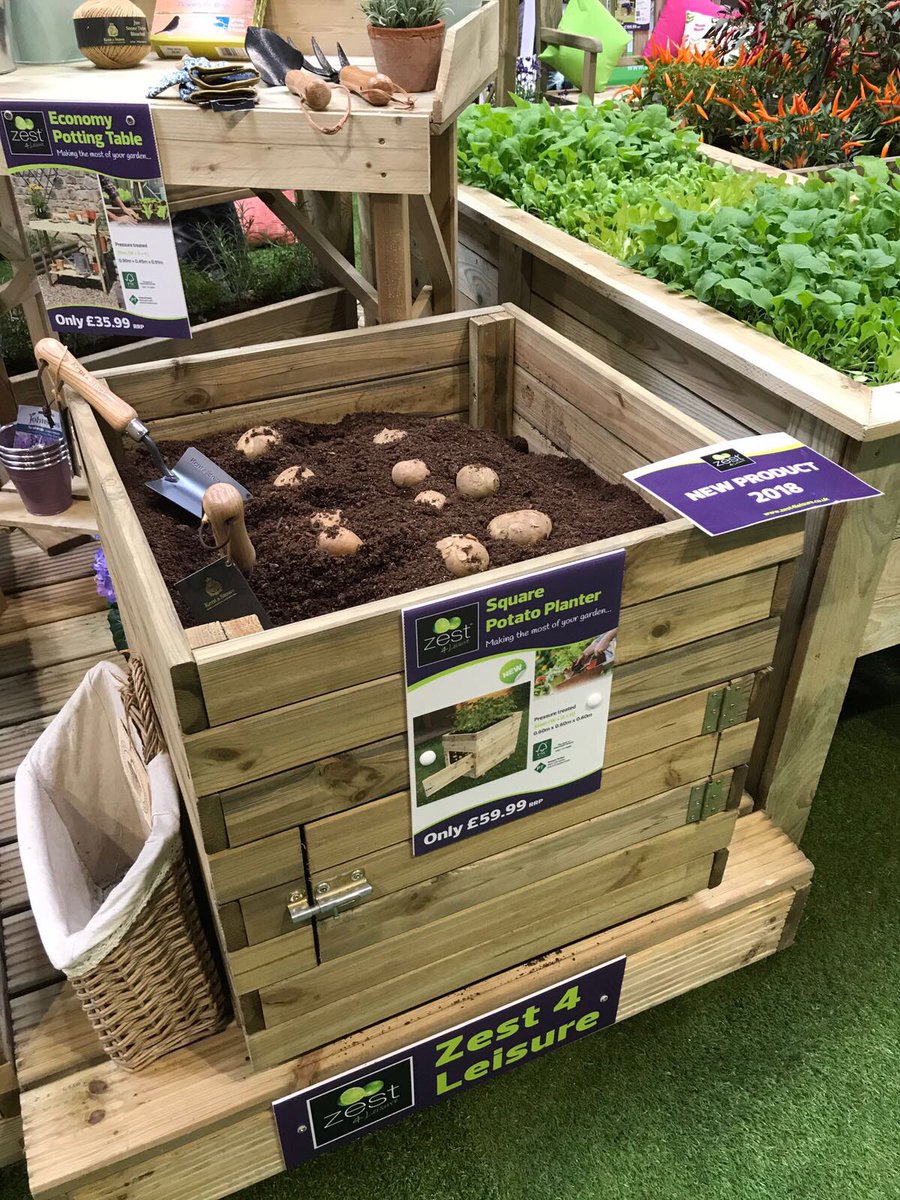 Zest 4 Leisure Our New Square Potato Planter Is Proving To Be Popular At Glee17 It Makes Picking Your Potatoes So Easy With Its Easy Access Door Gyo T Co Zvtvemxjob