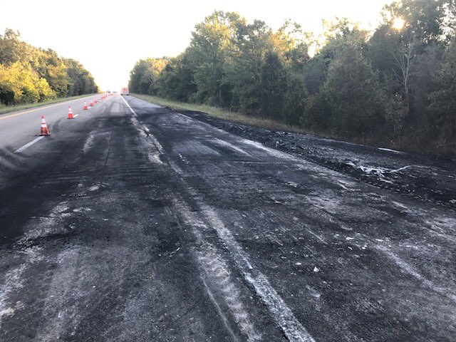 I-81 North at MM 33 in Greene County. The site will require milling and paving following last nights TT fire. Light traffic with no queue.