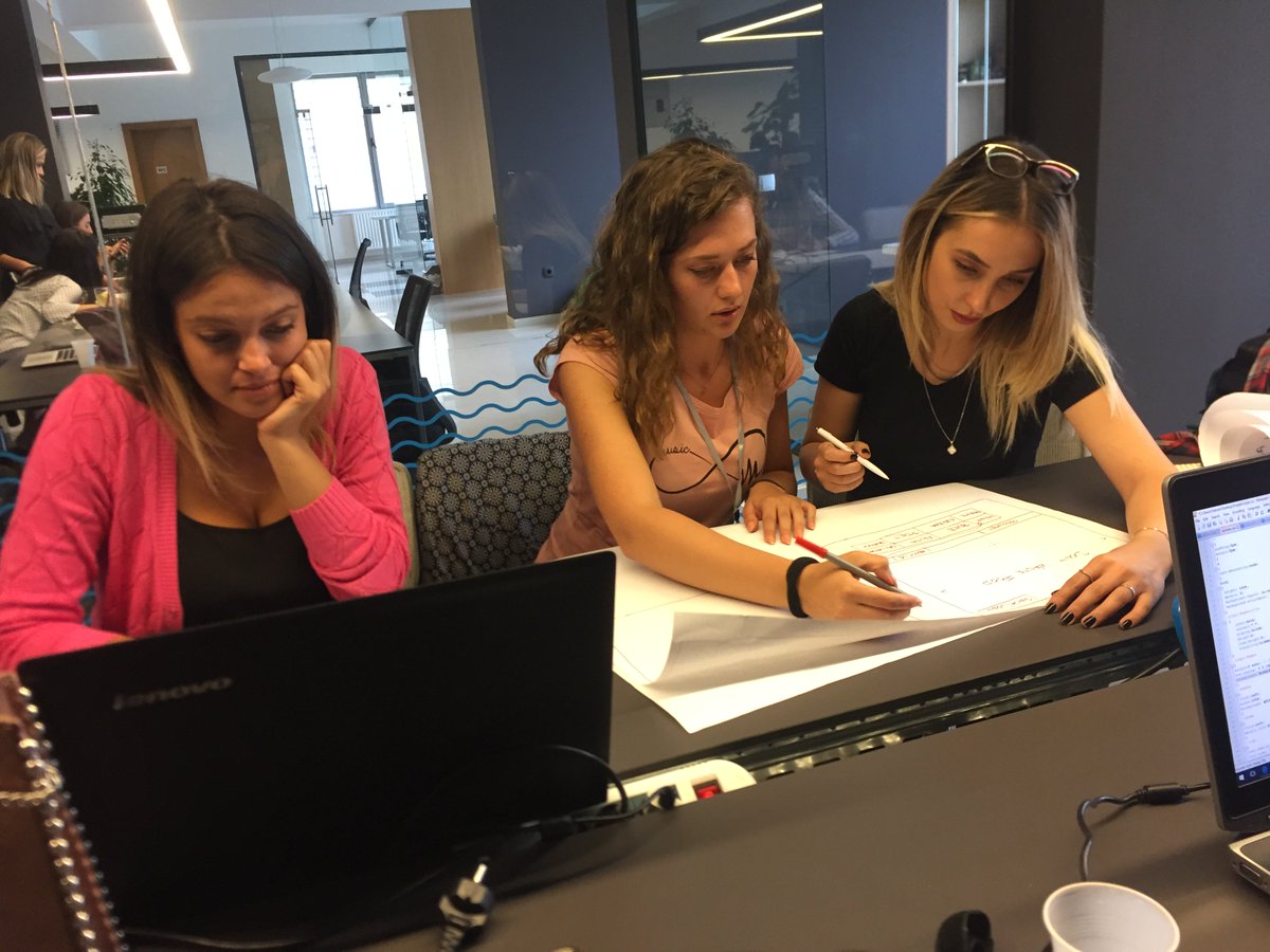 OpenDataKosovo's tweet image. The first round of #tech4policy ended successfully. A lot of #commitment was shown from young women to make a change to their #communities.