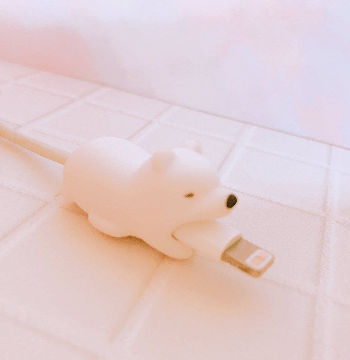 ゆに ご紹介遅くなりました かわいいケーブルバイトが当選 携帯の充電器をかわいい動物が補強してくれます これたくさん集めたいな しろくまちゃんを選びました 大切にしますね 本当にありがとうございました
