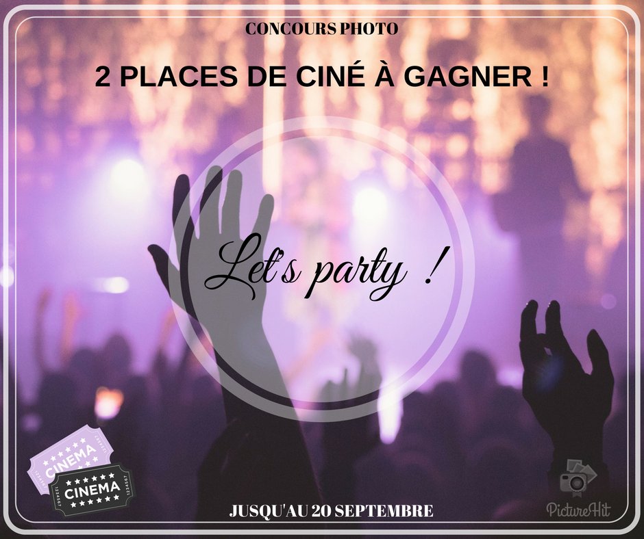 Nouveau concours sur l'appli ! Poste ta photo et tente de gagner 2 places de ciné 🙌
