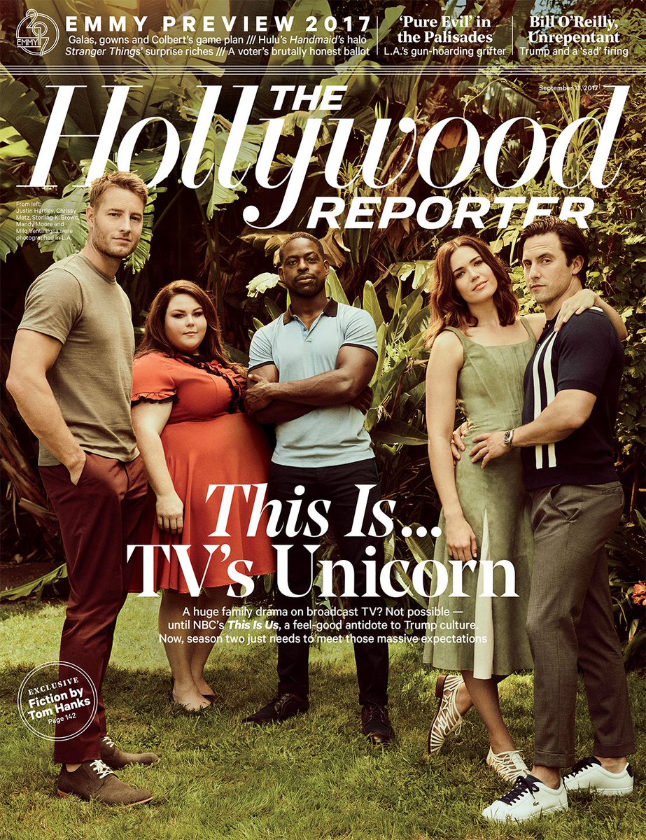 THR's tweet photo. THR cover: On set with @NBCThisisUs: TV's feel-good megahit ups the stakes in season 2 https://t.co/0KN9T1tqq1 #ThisIsUs https://t.co/cNhCIR1m9E