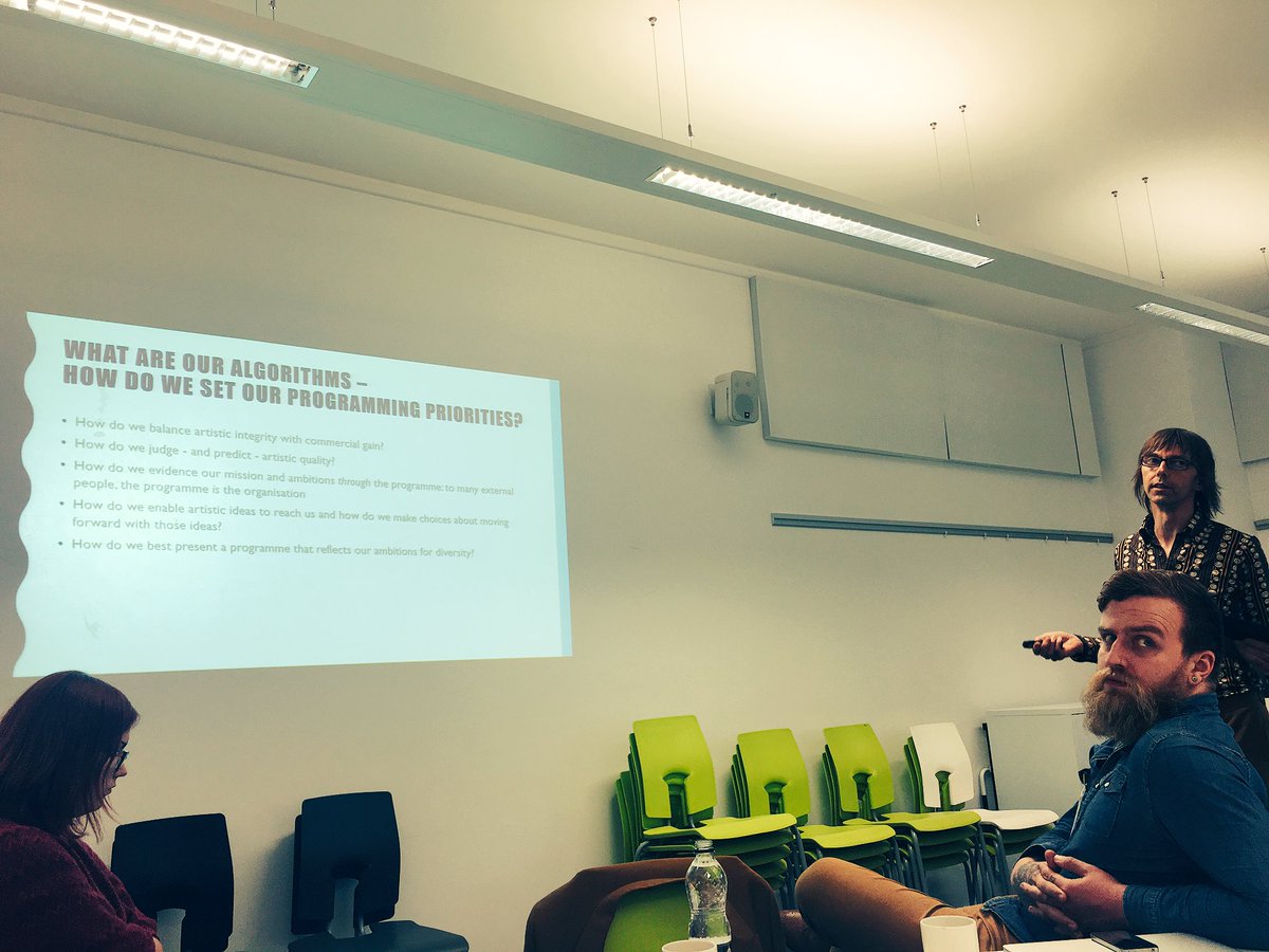 Fascinating afternoon yday speaking to the new @HelpMusiciansUK Jazz Promotion Fellows about festivals. What an awesome bunch! #jazz100