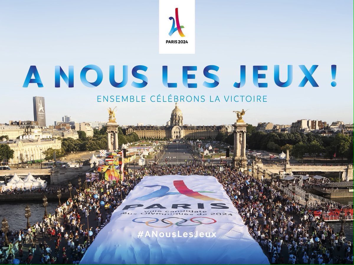 C'est fait, Paris a ses Jeux ! 🙌Un grand bravo aux équipes <a href="/Paris2024/">Paris 2024</a> ! 🇫🇷

#ANousLesJeux #Paris2024 #ReadyFor24