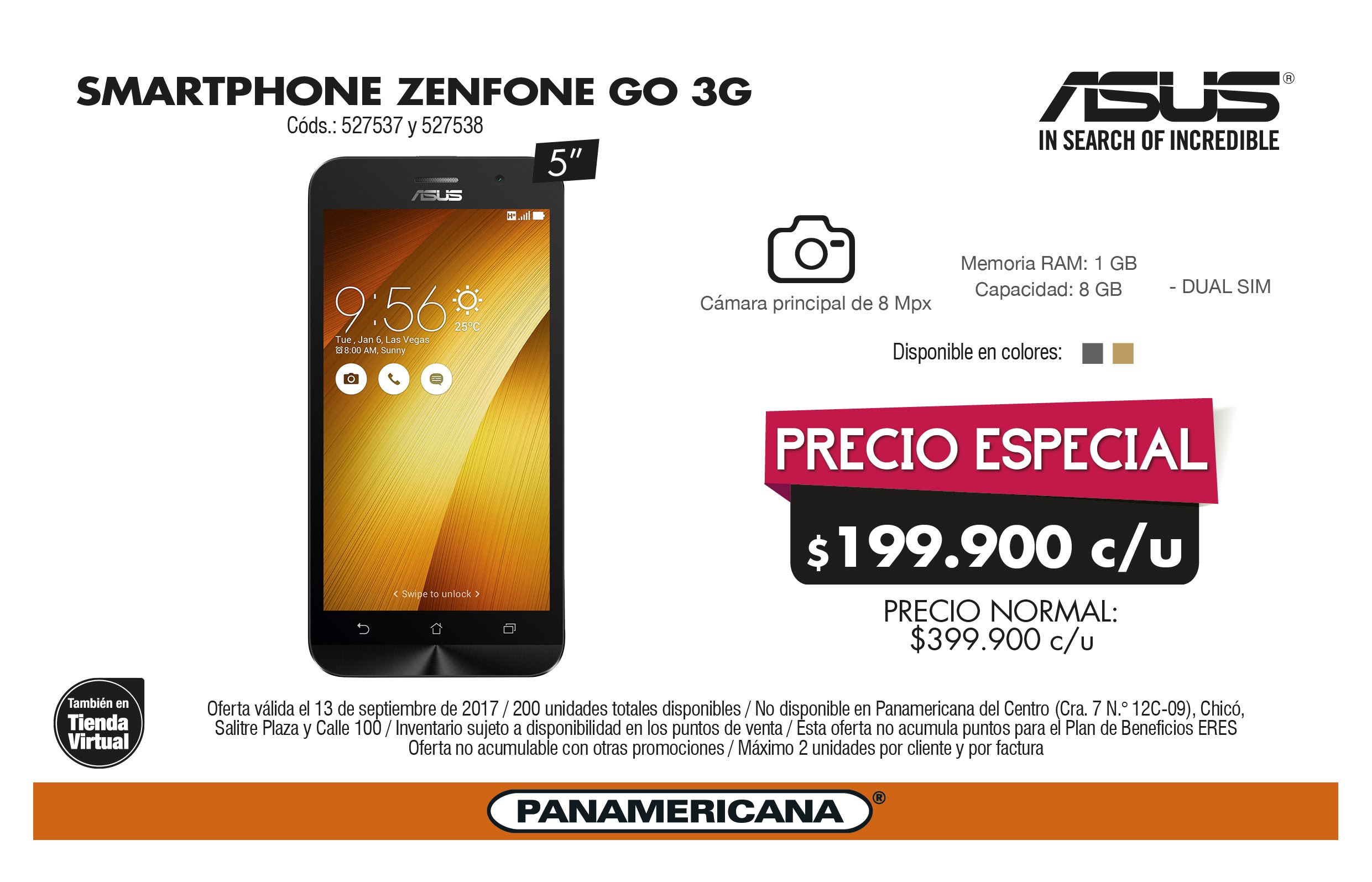 Panamericana On Twitter Zenfone Go 3g A Un Precio Especial Con Promocionespanamericana Compra Aqui Https T Co Fx1w2vljzo Https T Co 2hfn5356ye Twitter