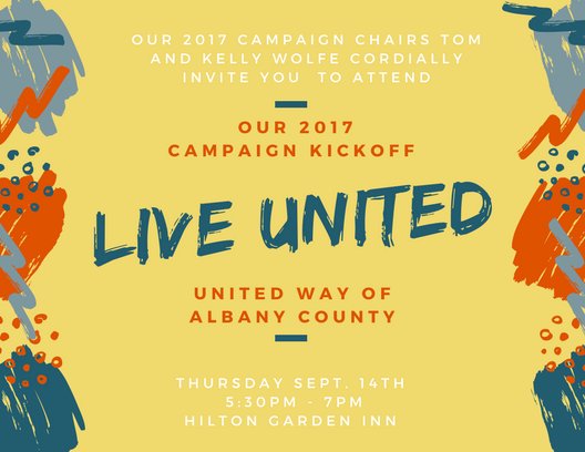 Tomorrow night is our Campaign Kickoff! Join us from 5:30PM - 7PM at the Laramie Hilton Garden Inn! #DriveFor5 #LiveUnited