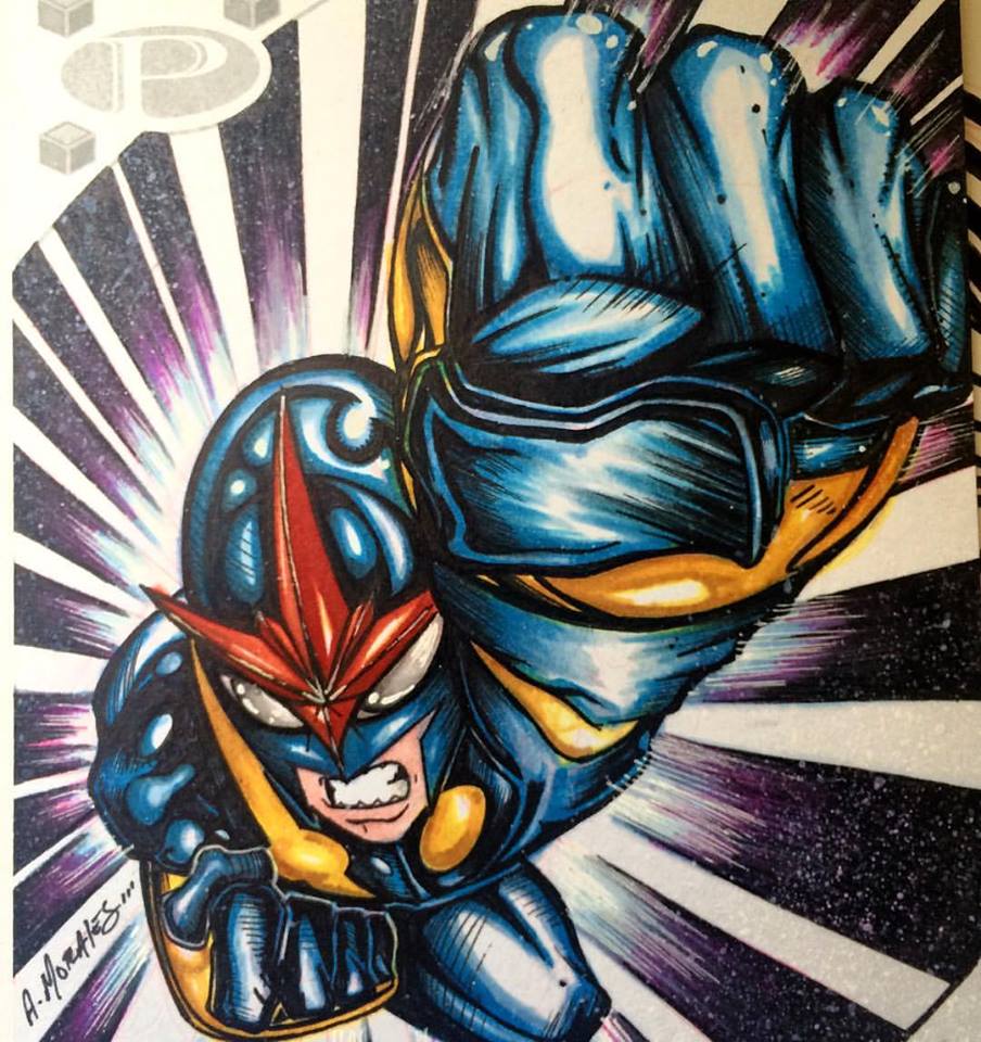 Angryrooster2's tweet photo. Going #Nintendodirect  w/ SUPER NOVA. Fly High! #WednesdayWisdom #wednesdaythoughts #WednesdayMotivation #nova #novacorps #Blickart #Marvel https://t.co/Bn0pSAbRmI