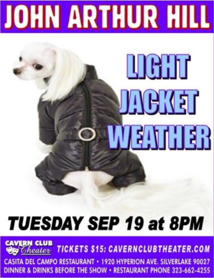 RadioAndyTweets's tweet photo. LA, LA!! Come out and see @thebossofyou's one-man show #LIGHTJACKETWEATHER next Tuesday, 9/19 at 8PM PT! Get tix at https://t.co/AGSOFiKtRC https://t.co/c1DXoKBkvG