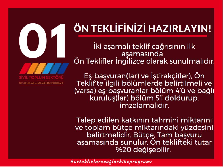 zcan_Bulent's tweet photo. Ortaklıklar ve Ağlar Hibe Programına projenizi hazırlarken nelere dikkat etmelisiniz? Kısaca şöyle: https://t.co/9wd5sLW19k