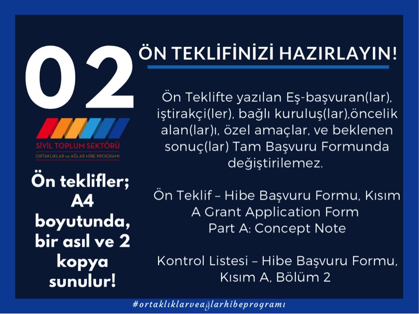 zcan_Bulent's tweet photo. Ortaklıklar ve Ağlar Hibe Programına projenizi hazırlarken nelere dikkat etmelisiniz? Kısaca şöyle: https://t.co/9wd5sLW19k