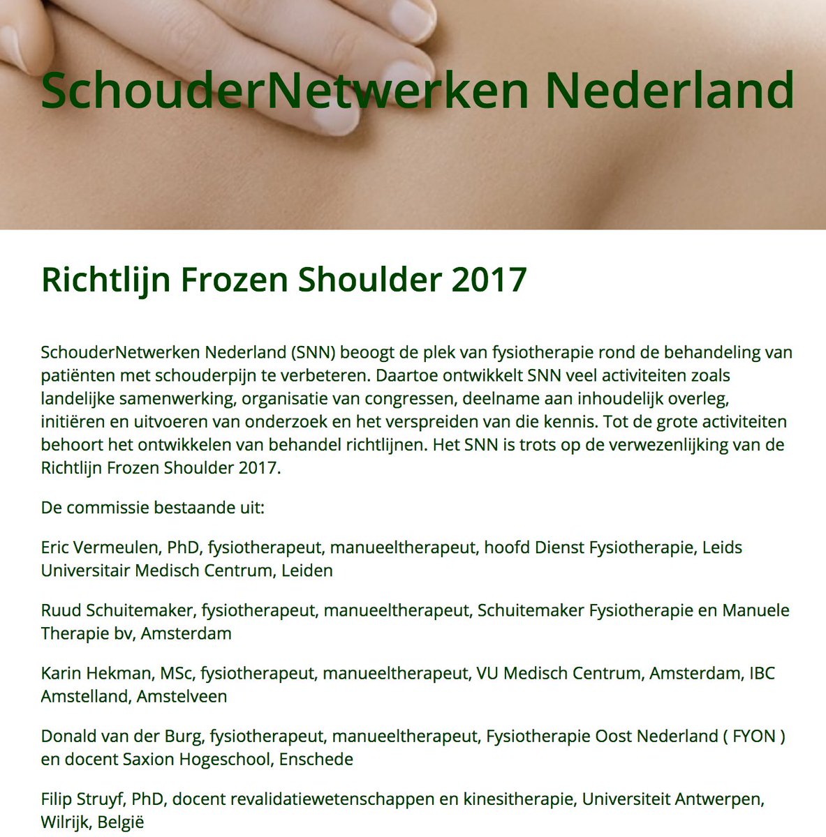 Dutch Guideline Frozen Shoulder now available in German language
schulternetzwerk.de/handlungsempfe…