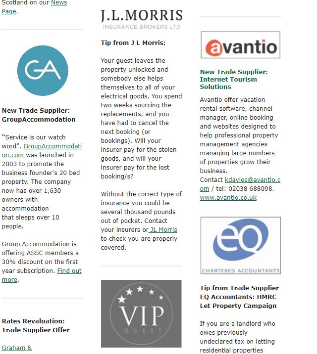 Meet our new trade suppliers in our latest newsletter - <a href="/GroupAccomm/">Group Accommodation</a>, <a href="/WeAreVIPGuest/">vipguest</a> &amp; <a href="/avantiovrms/">Avantio</a> plus more! bit.ly/2xYIxx9
