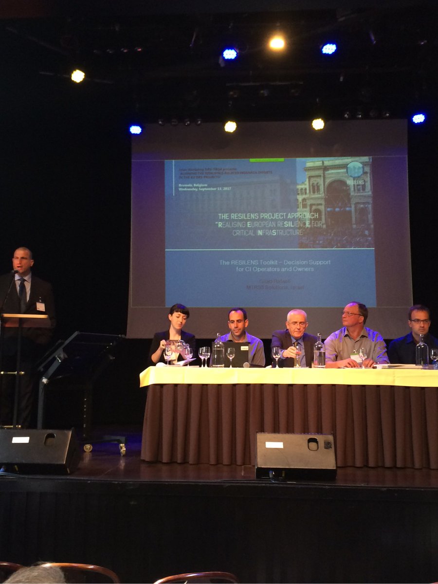 In Brussels with #resilens - sharing knowledge and identifying collaboration opportunities to develop resilience in critical infrastructure