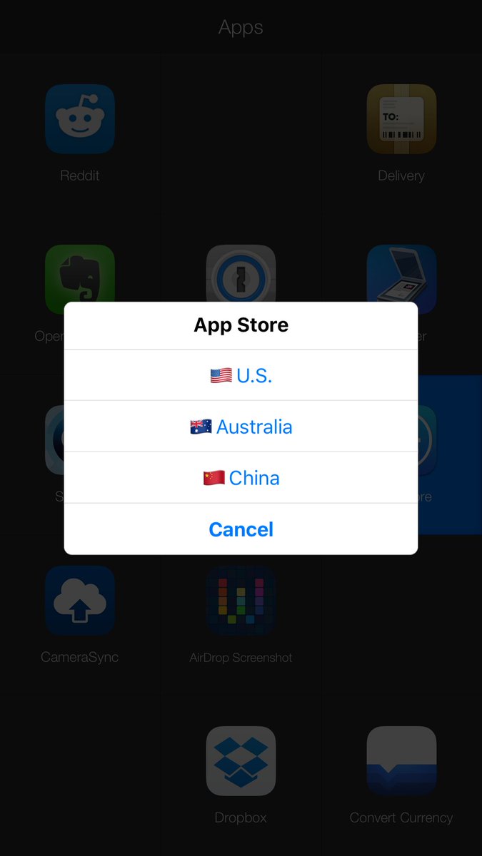 Shawn Cheng Auf Twitter 可以不退出当前登陆的app Store 账号 用url Scheme 切换商店区域直接更新已下载的 App 的 我是用launch Centre Pro 实现快捷切换 用别的类似