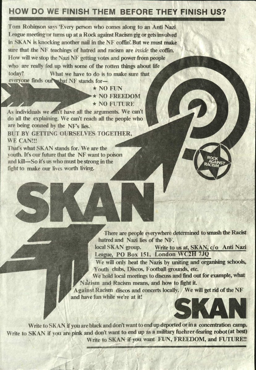 “If yer wanna future!”: The Clash, Queen & more feature in this 1978 School Kids Against the Nazis leaflet #histyouth