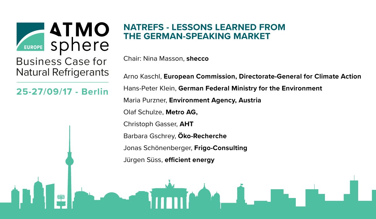 Have you seen this impressive line-up for #ATMOEurope's #NatRefs - Lessons learned from #German-speaking market? #GoNatRefs #Sustainability
