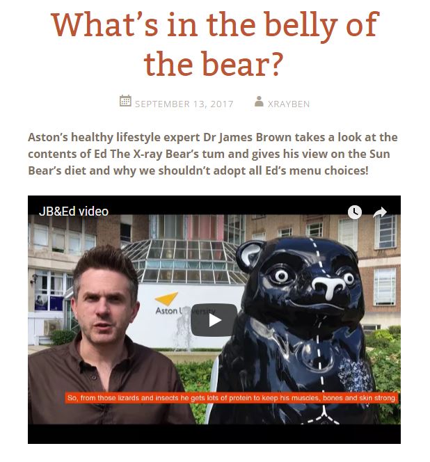 Ed the X-ray Bear (@edthexraybear) on Twitter photo Wondered what my fellow #theBigSleuth bears & I eat - wonder no more thanks to @afatscientist from <a href="/AstonUniversity/">Aston University</a>! xrayedthebear.astonwordpress.co.uk/2017/09/13/wha… Wondered what my fellow #theBigSleuth bears & I eat - wonder no more thanks to @afatscientist from <a href="/AstonUniversity/">Aston University</a>! xrayedthebear.astonwordpress.co.uk/2017/09/13/wha…