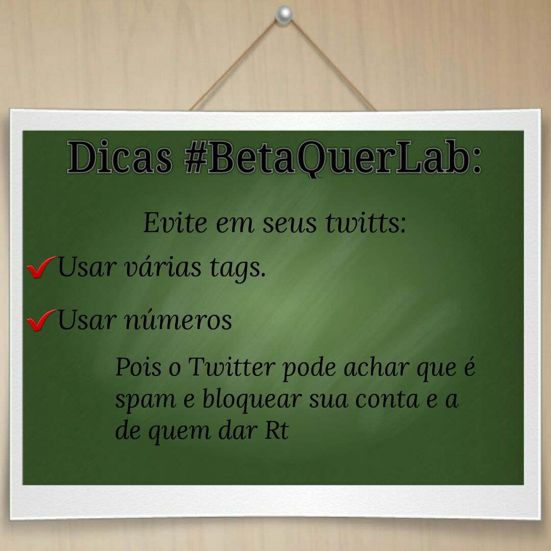 Não recebeu RT no seu TT e não sabe o por quê?
#BetaQuerLab explica: