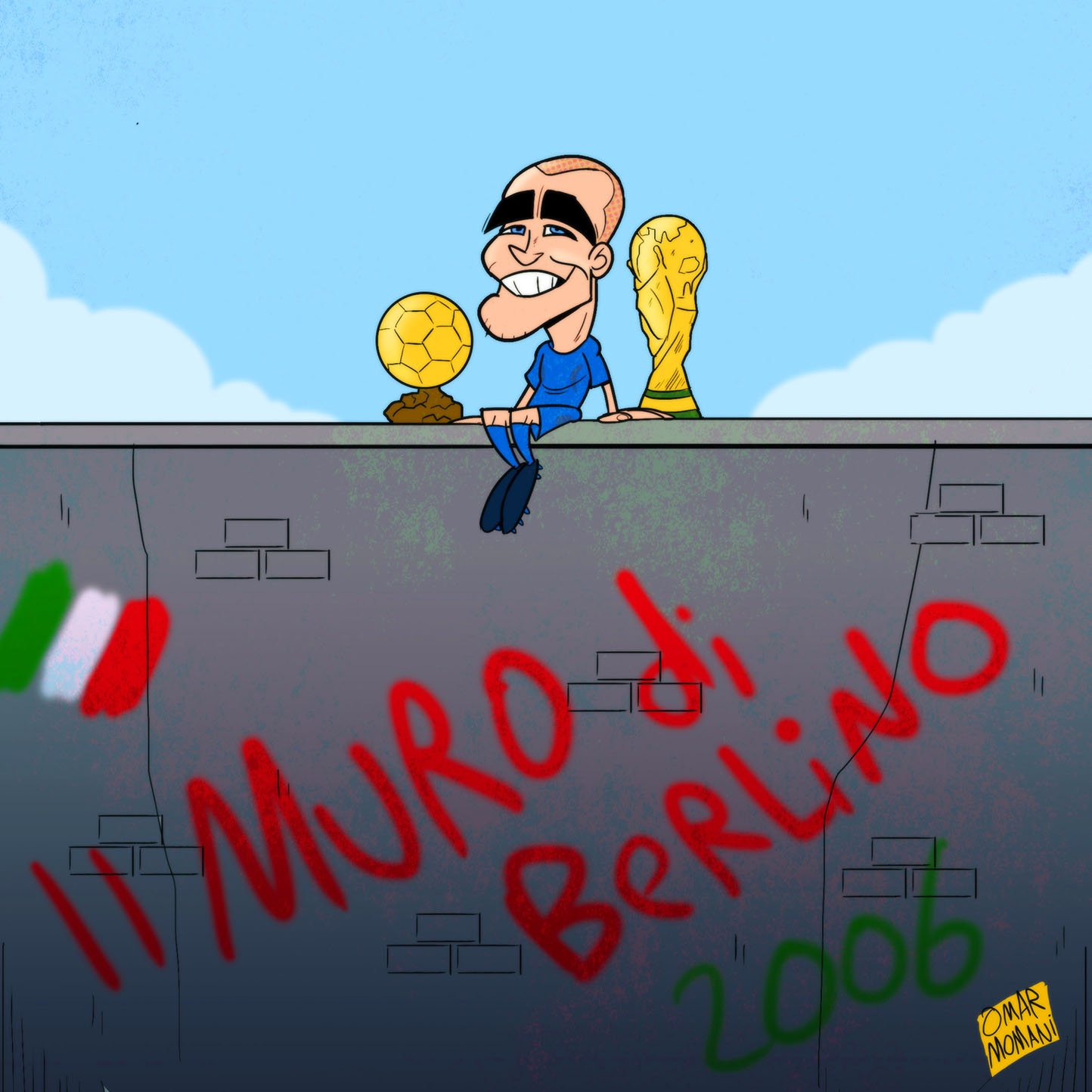 Happy birthday Fabio Cannavaro
\"Il Muro di Berlino\" (\"The Berlin Wall\")                \"            \" 