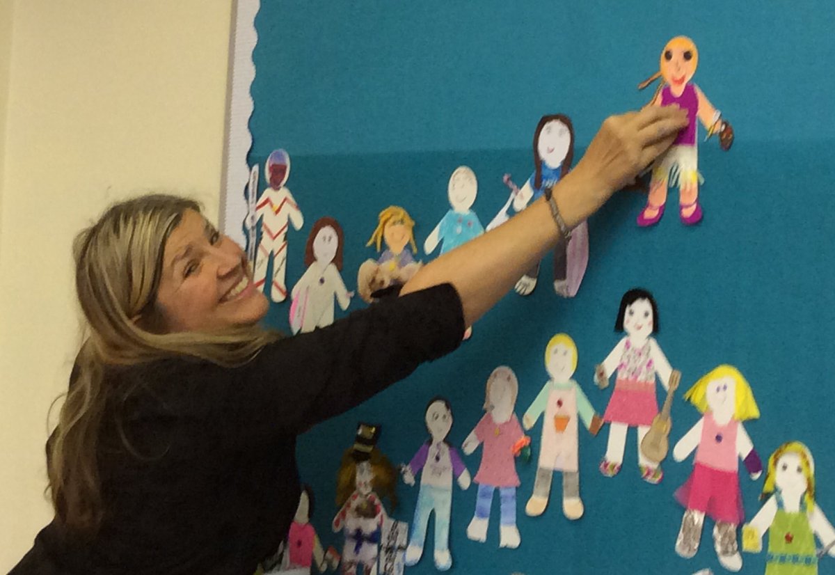 A team-teacher effort as the Tormead Junior School family is brought to life. #GuessWho? #excitementbuilding!