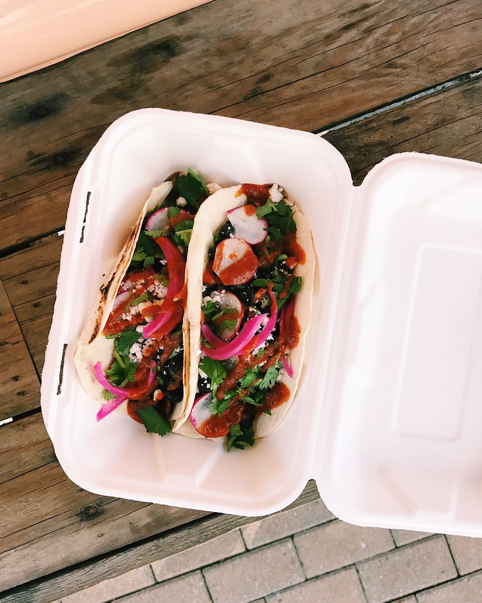 Taco game strong. Serving at <a href="/Qualcomm/">Qualcomm</a> today, 8041 Arco Corporate Drive, 11:30a-1:30p! #neverneverbland #🌮