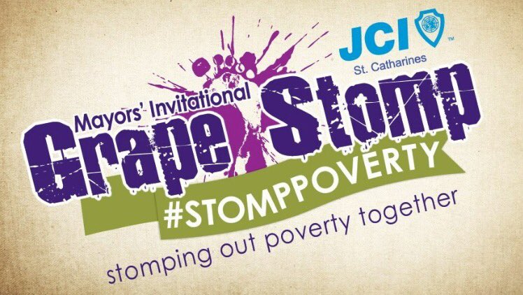 communitycarest's tweet photo. Grape Stomp time! @WSendzik & @CityOfThorold Councillor Paone are stomping for CC! Drop donations at City Hall STC & Thorold #stomppoverty https://t.co/Edd0QuJa8E