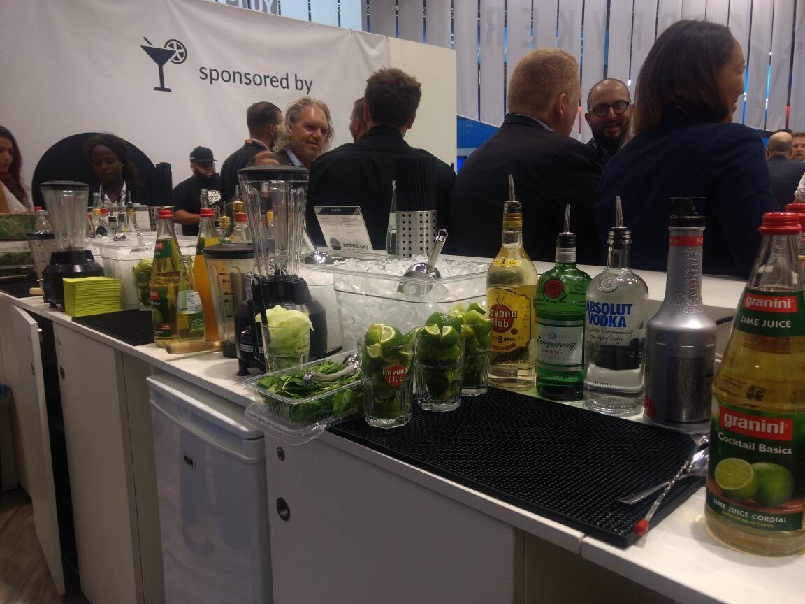 sprysys's tweet photo. Ready when you are! Our party is about to start! #hummercatering #sprysys #dmexco17 #party #gintonic #mojito #moscowmule https://t.co/Ff7bYdLcwR