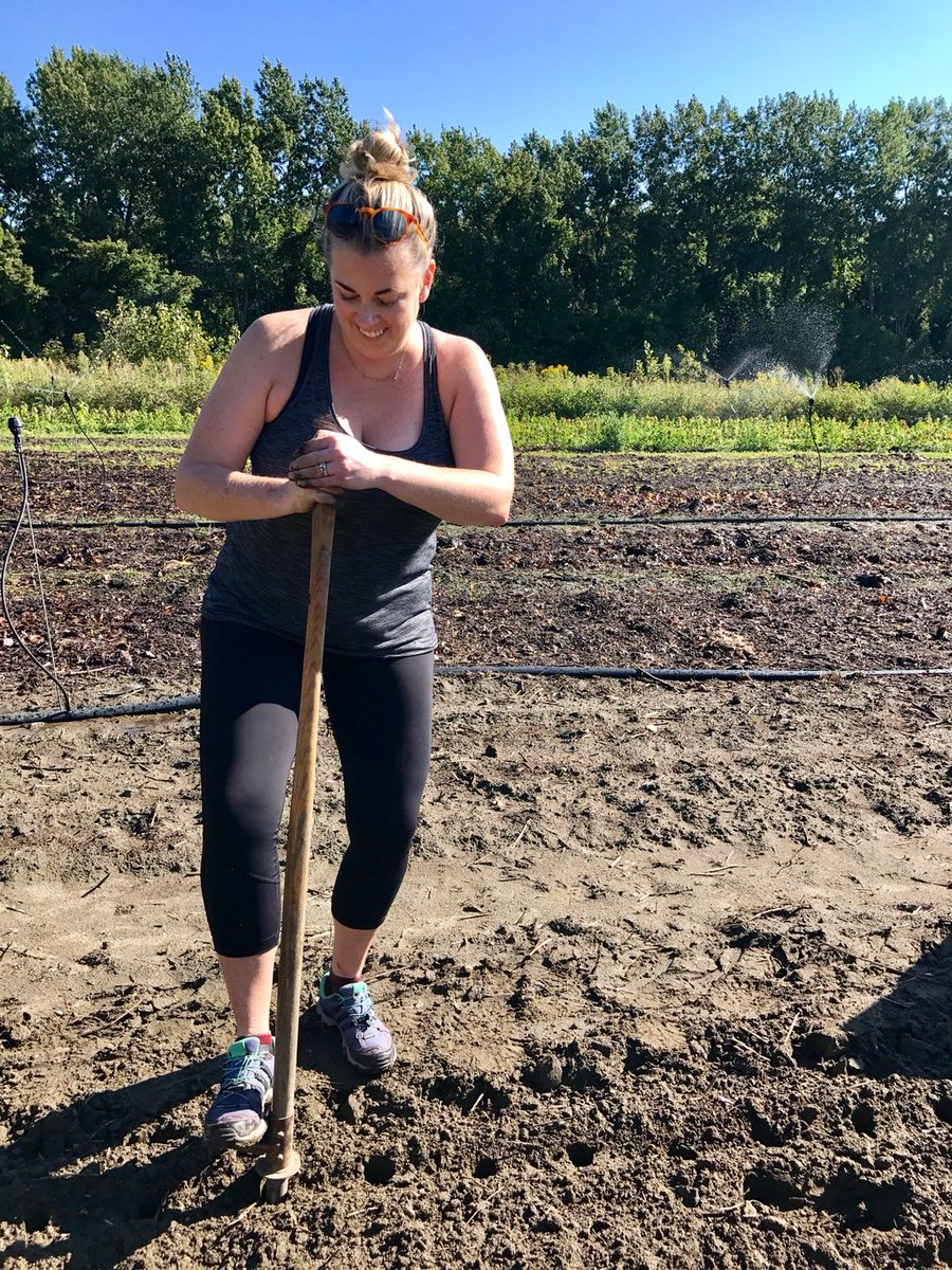 3QDEPT's tweet photo. The Burlington office spent a lovely September morning planting trees for the community farm! #3Q3% https://t.co/vV6ck7vU2R