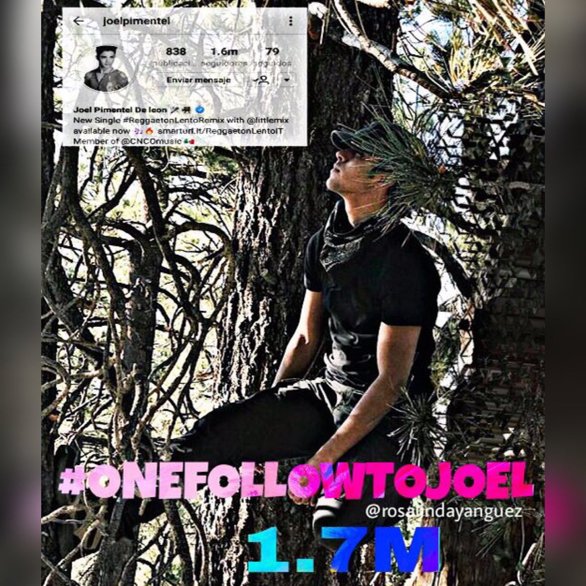 JoelPanamaOF's tweet photo. #OneFollowToJoel estamos cerca๐ 1.7M para @itsjoelpimentel ๐ #TeamPimentel apoyandoโจ๐ #JoelPimentel #JoelCNCO #CNCO https://t.co/xBd0i4TJaw