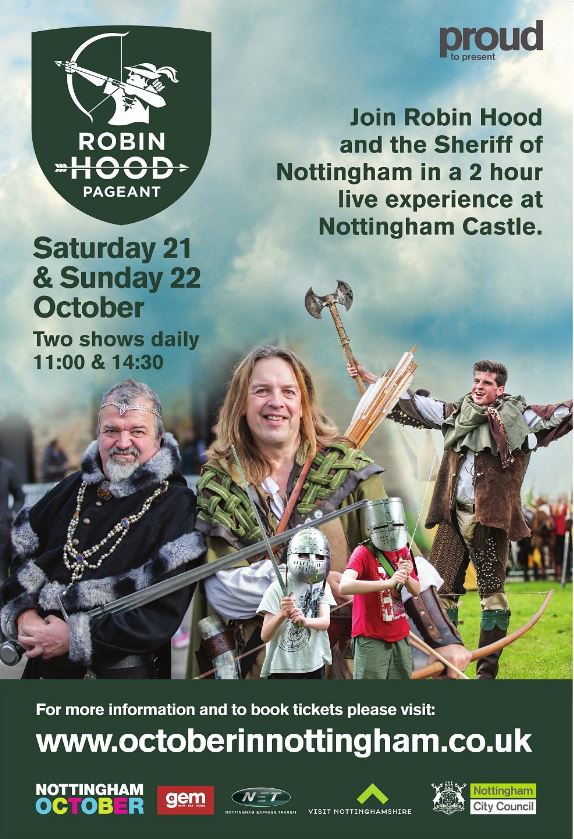 VisitNotts's tweet photo. This Oct experience period cooking, crafts, jesters, theatre, music & puppet shows at the annual Robin Hood Pageant!
https://t.co/gJR4soiJMl https://t.co/tpozNNv4aF
