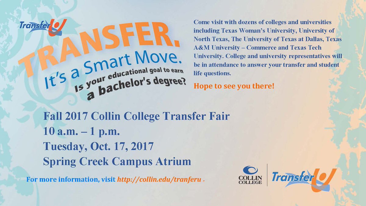 Collin College on Twitter "Mark your calendars! Come visit with dozens